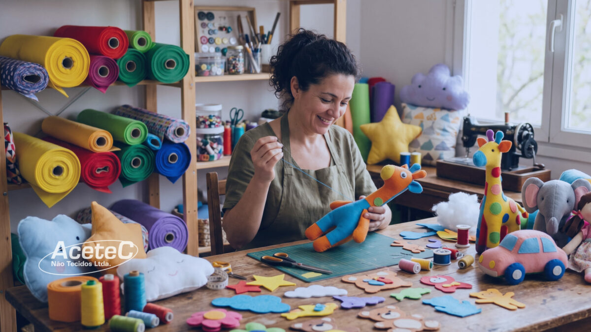 TNT na Fabricação de Brinquedos Artesanais