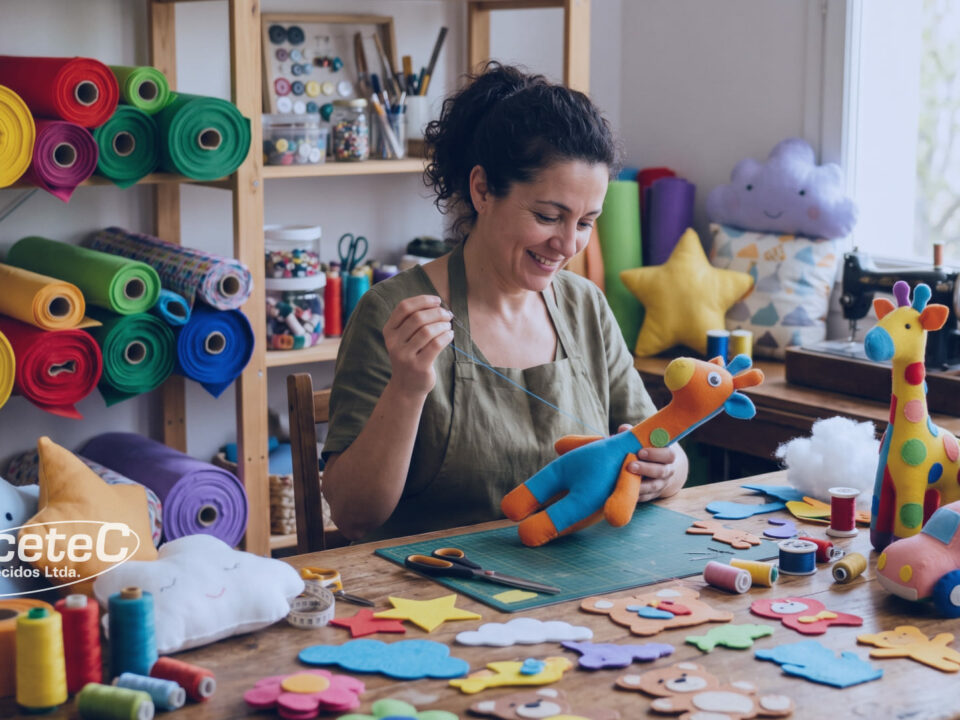 TNT na Fabricação de Brinquedos Artesanais