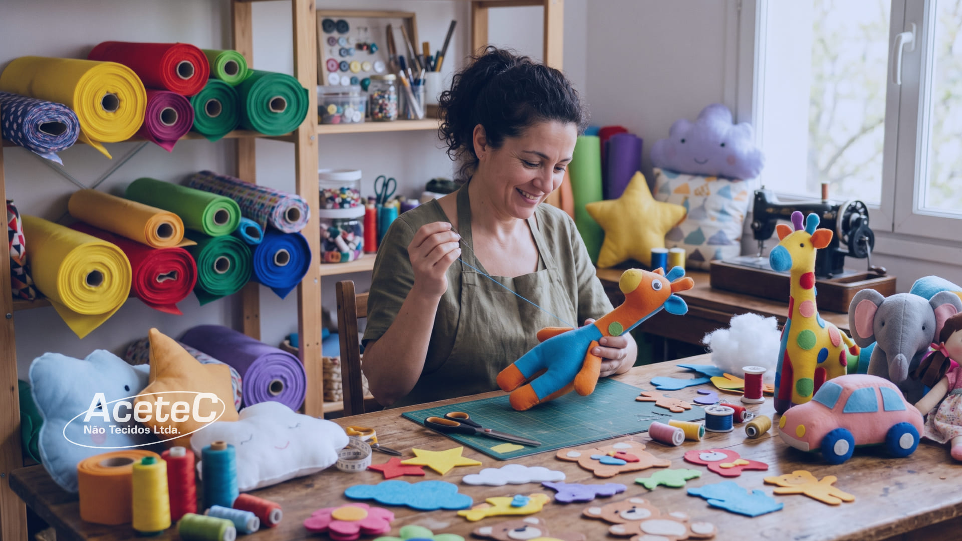TNT na Fabricação de Brinquedos Artesanais